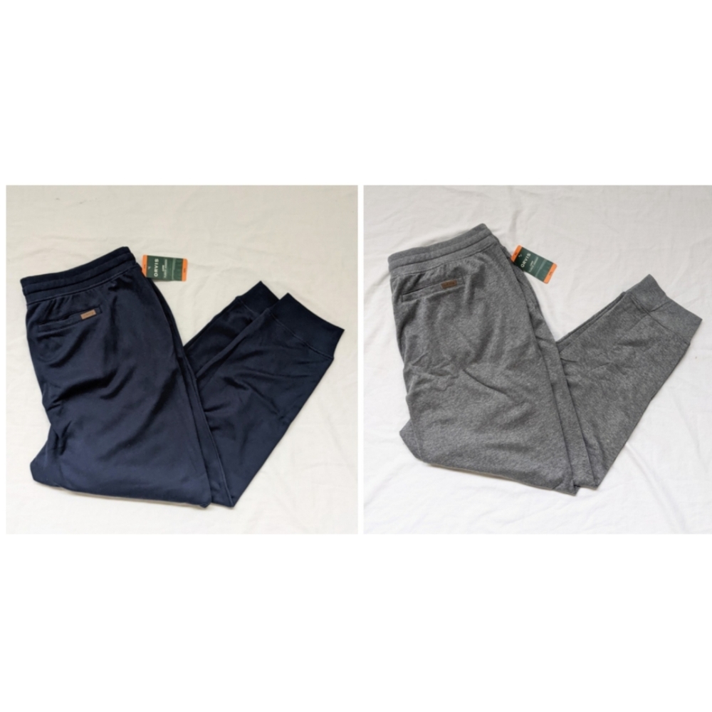 New Orvis Men's Fleece Jogger Pants with Pockets, Midweight, 2-pack, XXL 2XL